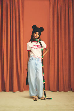 AGES 7-14 / HARRY LAMBERT FOR ZARA X DISNEY SLOGAN T-SHIRT  фото 3