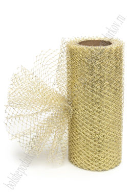 Сетка с люрексом 15 см*10 ярд (SF-2943) золото - Больше подарков фото 2