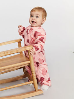 1 Tog Bisiklet Yaka Uzun Kollu K?z Bebek Tulum