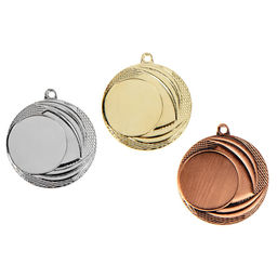 Цена за 3 шт. Медаль под нанесение золото 055, d=4 см, без ленты