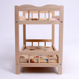 Кровать для кукол, большая двухъярусная, 50×25 см