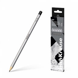 Цена за 24 шт. Набор из 6 чернографитных карандашей ErichKrause Art, шестигранных, HB, B, 2B, 4B, 6B, 8B (в коробке)