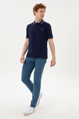 Футболка мужская U.S. Polo Assn темно-синяя хлопок  фото 11