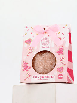 Соль для ванны, 200 гр, аромат сладкая вата, URAL LAB