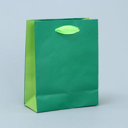 Пакет подарочный двухцветный Зеленый-салатовый, S 12 х 15 х 5.5 см - Дарите счастье фото 3