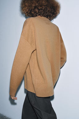 95% WOOL OVERSIZE CARDIGAN - Zara фото 3