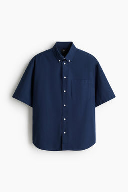 Camisa Oxford de manga corta Relaxed Fit - H&m фото 6