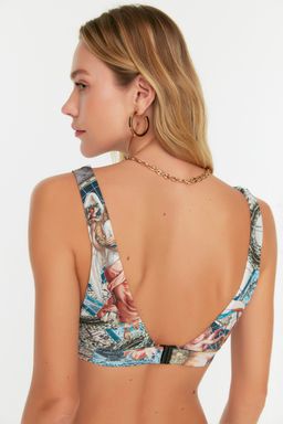 TRENDYOLMILLA Etnik Desenli Halter Yaka Bikini Ustu TBESS22BU0354  фото 4