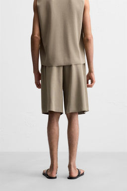 RELAXED FIT KNITTED BERMUDA SHORTS - Zara фото 3