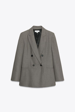 DOUBLE-BREASTED BLAZER WITH SHOULDER PADS - Zara фото 11