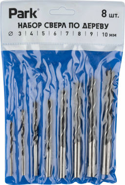 Набор сверл по дереву 8шт (3-10мм) 107350 - Скрап фото 5