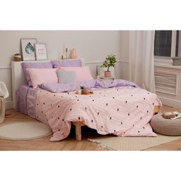 Постельное бельё Этель 1.5 сп Violet love 143*215 см, 150*214 см, 70*70 см - 2 шт, бязь 125 г/м2  фото 9