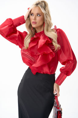 Рубашка Алиша (красный) - Эльза фото 13