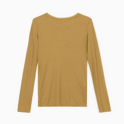 Лонгслив женский KAFTAN: Basic line, тёмно-оливковый, размер 50-52