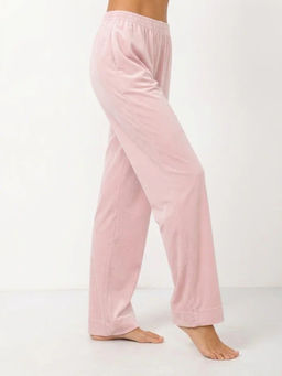 Пижама Кимоно+брюки из велюра OD-836-3 розовый