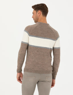 Kum Melanj Slim Fit Bisiklet Yaka Triko Kazak - Pierre cardin фото 6