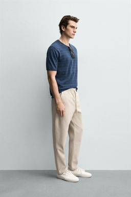 PANTAL?N CINTURA JOGGER CONFORT / Beige - Zara фото 4