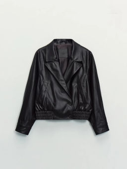 Куртка-бомбер из искусственной кожи с отложным воротником ZR2604102201-27 / Zarina  фото 9