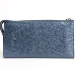 Портмоне женское Croco-ПР-970 на молнии натуральная кожа 3 отд, 20 карм, синий металлик (231) 235862  фото 2