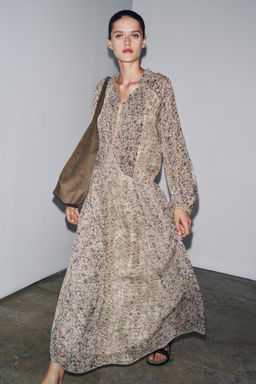 ZW COLLECTION METALLIC THREAD DRESS - Zara фото 12