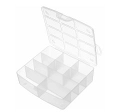 Цена за 2шт. Органайзер для хранения мелочей прозрачный "Neptune", 17*16*5.2см