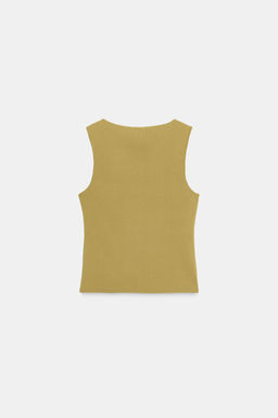 METAL DETAIL KNIT TOP - Zara фото 8