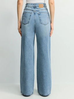 Джинсы wide leg с высокой посадкой / Zarina  фото 4