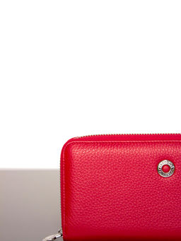 LACCOMA кошелек LA-1073-красный натуральная кожа  фото 5