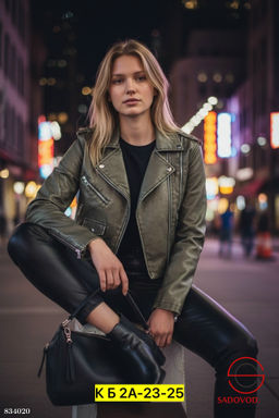Куртка из эко-кожи весенняя