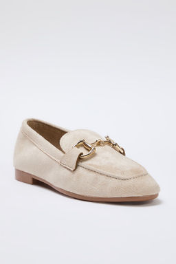 Trendyol Shoes Bej Suet Aksesuar Detayl? Kad?n Loafer Ayakkab? TAKSS25LA00000 - Trendyolmilla фото 13