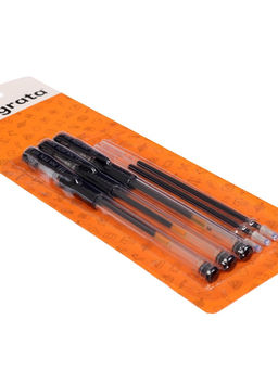 Набор гелевых ручек, 0.5 мм, 3 штуки + 3 чёрных стержня