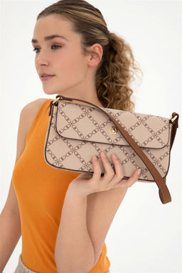 Женская бежевая сумка через плечо - U.s. polo assn фото 2