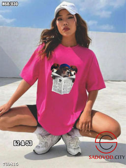 Футболка оверсайз с принтом
