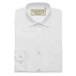 Рубашка школьная БЕЛАЯ, прямой крой, длинный рукав, тм - Царевич фото 2