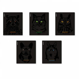 Цена за 5 шт. Тетрадь общая ученическая ErichKrause Gaze, 48 листов, клетка, ламинация soft-touch+выборочный УФ-лак_MIX-PACK фото 2