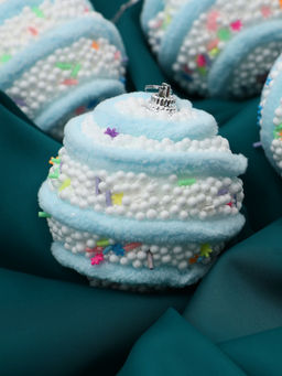 Ёлочные игрушки Маттео, шары новогодние, d=7 см, 4 шт., голубой - Зимнее волшебство фото 2