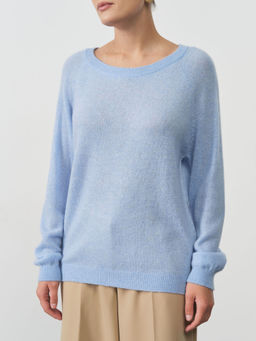 Джемпер кашемировый 1105 голубой