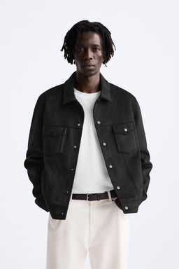 FAUX SUEDE JACKET - Zara фото 12