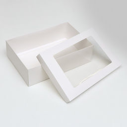 Цена за 5 шт. Коробка складная Белая, с окном 30 х 20 х 9 см - UPAK LAND фото 4