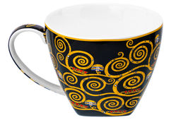 Чашка 250 мл с блюдцем для десерта 20*10*2 см Поцелуй на черном, NEW BONE CHINA - Elan gallery фото 10