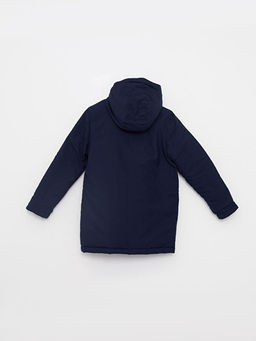 Kap??onlu Bask?l? Erkek ?ocuk Mont - Waikiki фото 2