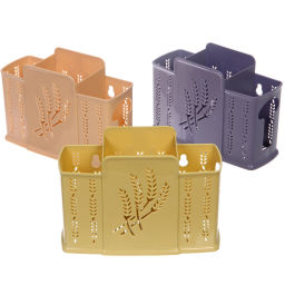 Цена за 2 шт. Подставка для столовых приборов пластиковая "Колосок" 19*13*7см 3секции