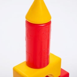 Кубики детские, пластиковые, цветные, 60 штук, 6×6 см