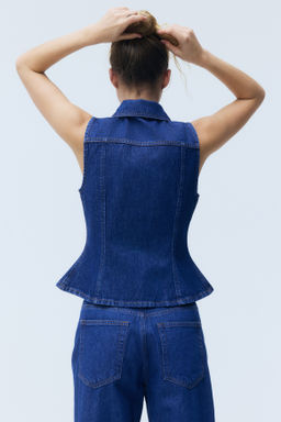 Chaleco denim con peplum - H&m фото 7