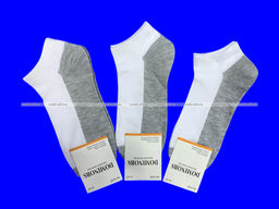 Цена за 10 пар. DOMINOBS носки мужские укороченные белые (серая подошва) арт. 5206 - Байвей фото 10