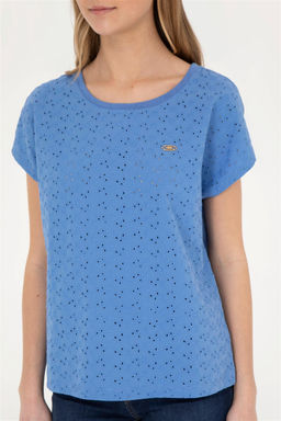 Женская темно-синяя футболка - U.s. polo assn фото 6