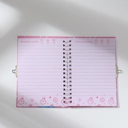 Блокнот на замочке А6, 50 л. С 8 марта!