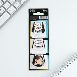 Магнитные закладки 3 шт на подложке Комикс - Artfox фото 6