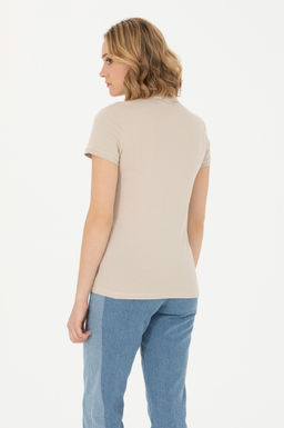 U. S. Polo Assn Женская базовая футболка Stone - U.s. polo assn фото 19