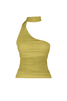 Trendyolmilla Siyah Boyundan Baglamal? Buzgulu Astarl? Esnek Tul Orme Bluz TWOSS24BZ00202  фото 21